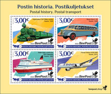 Finland 2022 Postal History BeePost Block Of 4 Stamps - Blocchi E Foglietti
