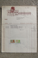 1949 Factuur Invoice Etablissements Vulcain Pneus Banden Garage Van Der Plaetsen Ledeberg Gent Gand - 1950 - ...