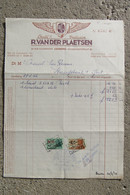 1952 Factuur Invoice Etablissements Vulcain Pneus Banden Ledeberg Gent Gand - 1950 - ...