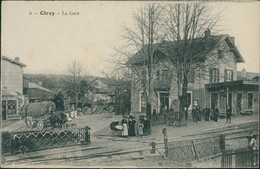 54 CIREY SUR VEZOUZE / La Gare / BELLE CARTE ANIMEE - Cirey Sur Vezouze