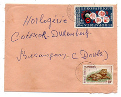 Cameroun-1967 - Lettre  YAOUNDE    Pour Besançon- 25-  Tps  Europafrique ,lion  Sur Lettre....cachet - Cameroon (1960-...)