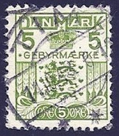 Dänemark Verrechnm. 1934, Mi.-Nr. 17, Gestempelt - Fiscali