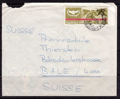 Ca0422 DR CONGO, 1965, Cooperation Internationale Stamp On Leopoldville Cover To Switzerland - Briefe U. Dokumente