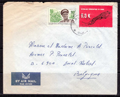 Ca5162  CONGO 1968, Leopard & 'Congo Au Travail' Stamps On Kalima Cover To Belgium - Lettres & Documents