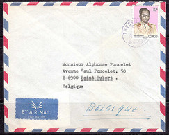 Ca5260 CONGO (Kin) 1971, Mobutu Stamp On Thysville Cover To Belgium - Storia Postale