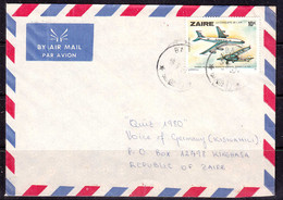 Cb0066 ZAIRE 1980, Aviation, Planes Stamp On Bagira Cover To Kinshasa - Cartas & Documentos