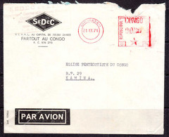 Cb0069  CONGO 1971,  Kinshasa 1 Machine Cancelled Cover To Kamina - Storia Postale