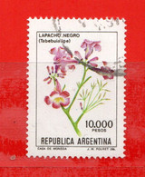 (Us.7) Argentina ° 1982 - FLEURS. LAPACHO NEGRO. Yvert. 1293. Oblitérer. - Oblitérés