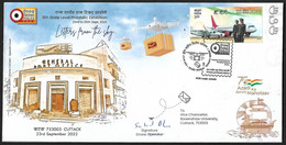 India 2022 DRONE Carried Cover- Flown & Special Unusual Delivery Cover , Transport Technology (**) Inde Indien - Storia Postale