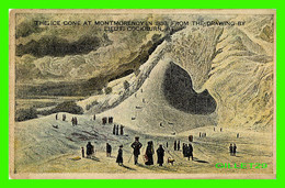 MONTMORENCY, QUÉBEC - THE ICE CONE AT MONTMORENCY IN 1830 FROM THE DRAWING BY LIEUT. COCKBURN, R.E. - MORTIMER CO - - Montmorency Falls