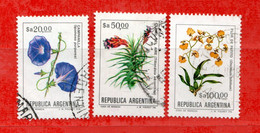 (Us.7) Argentina ° 1984 - Fleurs -  Yvert. 1435-1436-1437 Oblitérer. - Gebruikt