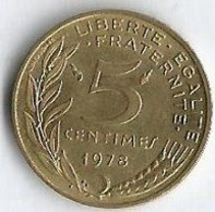 Pièce De Monnaie 5 Centimes Marianne 1978 - 5 Centimes