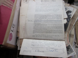 This Undenture Of Lease 1922 Signatures Montreal - Canada