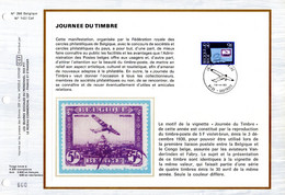 3800 Ex. " J.D.T. 1979 : TIMBRE/TIMBRE / PA " Sur Feuillet CEF 1er Jour Sur Soie De Belgique N° YT 1969. FDC - Zonder Classificatie
