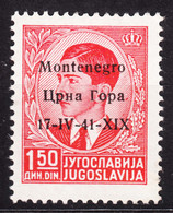 Italy Occupation Of Montenegro 1941 Mi#3 Sassone#3 Mint Hinged - Montenegro