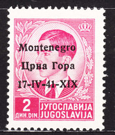 Italy Occupation Of Montenegro 1941 Mi#4 Sassone#4 Mint Hinged - Montenegro