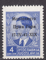 Italy Occupation Of Montenegro 1941 Mi#6 Sassone#6 Mint Hinged - Montenegro