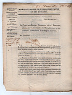 VP20.825 - Napoléon 1er - PARIS X AMIENS 1810  - Lettre De L'Admistration De L'Enregistrement / Droits De Patentes An 9 - Decrees & Laws