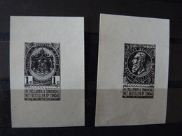 Belgium : 1893 - N° 43 + 57  ;  Cat.: ??€   ND   Réimpression Essai - Proofs & Reprints