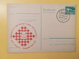 1983 INTERO CARTOLINA POSTALE POSTCARDS FDC GERMANIA DEUTSCHE DDR SCHACH  OBLITERE' ZWONITZ - Postkaarten - Ongebruikt