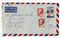 1970. YUGOSLAVIA,SERBIA,BELGRADE,AIRMAIL TO LIBYA - Luftpost