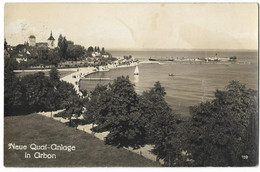 ARBON: "Max Burkhardt"-Foto-AK, Neue Quai-Anlage 1928 - Arbon