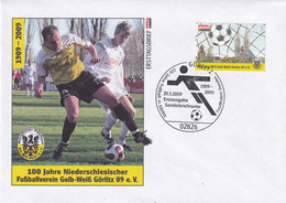 Germany 2009 Local Post Cover: Football Fussball Soccer Calcio: 100 Years Football In Görlitz;  NFV Gelb-Weis Görlitz 09 - Non Classés