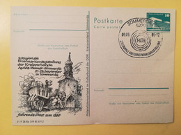 1985 INTERO CARTOLINA POSTALE POSTCARDS FDC GERMANIA DEUTSCHE DDR KREISVORSTAND OBLITERE' SOMMERDA 1 - Postcards - Mint