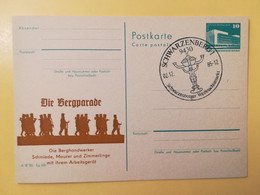 1985 INTERO CARTOLINA POSTALE POSTCARDS FDC GERMANIA DEUTSCHE DDR DIE BERGPARADE OBLITERE' SCHWARZENBERG 1 - Postkarten - Ungebraucht