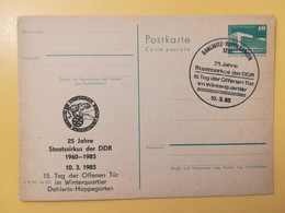 1985 INTERO CARTOLINA POSTALE POSTCARDS FDC GERMANIA DEUTSCHE DDR STAATSZIRKUS OBLITERE' DAHLWITZ HOPPEGARTEN - Cartes Postales - Neuves