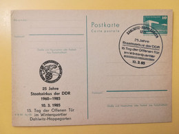 1985 INTERO CARTOLINA POSTALE POSTCARDS FDC GERMANIA DEUTSCHE DDR STAATSZIRKUS OBLITERE' DAHLWITZ HOPPEGARTEN - Postcards - Mint