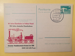 1985 INTERO CARTOLINA POSTALE POSTCARDS FDC GERMANIA DEUTSCHE DDR VOLKES HAND OBLITERE' FORST 1 - Postkarten - Ungebraucht