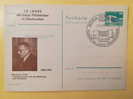 1985 INTERO CARTOLINA POSTALE POSTCARDS FDC GERMANIA DEUTSCHE DDR HERMANN FINK OBLITERE' SCHULZENDORF 1 - Postkarten - Ungebraucht