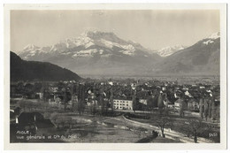 AIGLE: Cpa Photo, Vue Générale ~1925 - Aigle