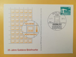 1988 INTERO CARTOLINA POSTALE POSTCARDS FDC GERMANIA DEUTSCHE DDR GOLDENE OBLITERE' BERLIN 8 - Postcards - Mint