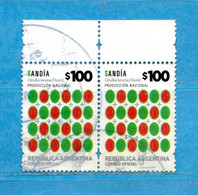 (Us.7) Argentina ° 2016 - Produccion Nacional. SANDIA.  Oblitérer. - Used Stamps