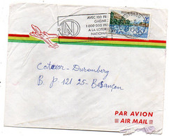 DAHOMEY-1968--lettre De COTONOU  Pour Besançon-25-- Tp Grenoble..ville Olympique Seul Sur Lettre...cachet  LN Loterie - Benin - Dahomey (1960-...)