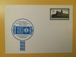 1989 INTERO CARTOLINA POSTALE POSTCARDS FDC GERMANIA DEUTSCHE DDR PHILATELISTENVERBAND OBLITERE' - Postkaarten - Ongebruikt