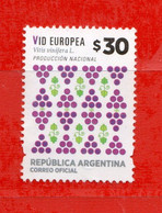 (Us.7) Argentina ° 2016 - Produccion Nacional. VID EUROPEA.  Oblitérer. - Used Stamps