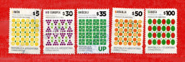 (Us.7) Argentina ° 2016 - Produccion Nacional. 5 Val.  Oblitérer. - Used Stamps