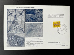 IRELAND EIRE 1969 DEFINITIVES  7P MAXIMUM CARD IERLAND - Cartes-maximum