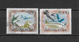 LOTE 1614  ///  YUGOSLAVIA  YVERT Nº: 59/60  CATALOG./COTE: 9€ ¡¡¡ LIQUIDATION - JE LIQUIDE - LIQUIDACIÓN !!!! - Posta Aerea