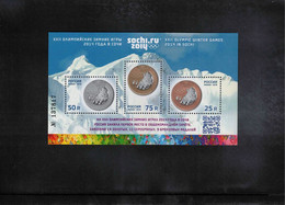 Russia 2014 Olympic Games Sochi Michel Block 198 I (overprinted) Postfrisch / MNH - Winter 2014: Sotchi