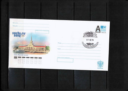 Russia 2014 Olympic Games Sochi Interesting Postal Stationery Letter - Invierno 2014: Sotchi