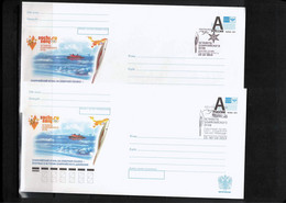 Russia 2013 Olympic Games Sochi Olympic Torch 6 Interesting Postal Stationery Letters - Winter 2014: Sotschi