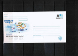 Russia 2014 Olympic Games Sochi Cross-country Skiing Interesting Postal Stationery Letter - Invierno 2014: Sotchi