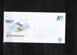 Russia 2014 Olympic Games Sochi Free-style Skiing Interesting Postal Stationery Letter - Invierno 2014: Sotchi