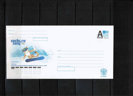 Russia 2014 Olympic Games Sochi Snowboarding Interesting Postal Stationery Letter - Invierno 2014: Sotchi