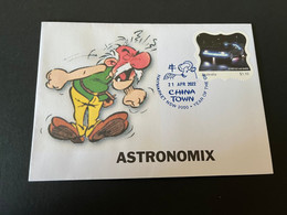 (3 L 52) ASTERIX (Astronomix) (with Australia Scarce Personalied Stamp From "Back To The Furture" Presentation Book) - Sonstige