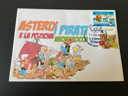 (3 L 52) Asterix (Guernsey Issue Stamp) (with Australia Stamp & Asterix Guernsey Stamp) Asterix I Pirati - Sonstige